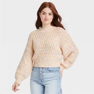 Chunky Mock Neck Sweater | EUC